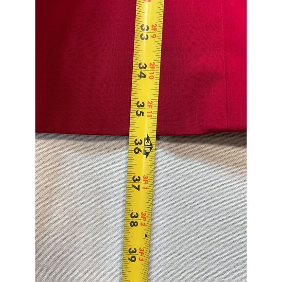 Braetan Women's Preppy Button Front Trench Coat Long Sleeve Size XL Red - Picture 10 of 10